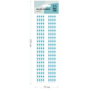 Наклейки акриловые MESHU «Blue line», 25*7,8см, стразы, 304 наклейки, инд. уп.