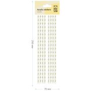 Наклейки акриловые MESHU «Gold line», 25*7,8см, стразы, 308 наклеек, инд. уп