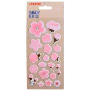 Наклейки объемные «Sakura», ассорти. блистер