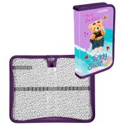 Пенал 1 отделение на молнии deVente «Teddy Bear», 205*120мм, конгрев тиснение