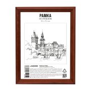 Фоторамка 10*15 deVente МДФ, итальянский орех, акрил.стекло, профиль N1