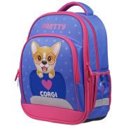 Ранец Berlingo облегченный Flash «Pretty corgi» 37*28*16см, 2 отделения, 3 кармана, анатомическая сп