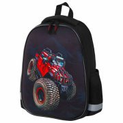 Ранец ПИФАГОР EVA BASIC, 1 отделение, эргономичная спинка, «Big wheels», 39х30х16 см