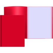 Папка с 10 вкладышами А4 Attomex, 500мкм, красная