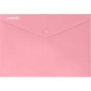 Папка-конверт на кнопке А5 deVente «Pastel», 180мкм, пластик, розовая