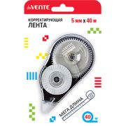 Корректирующая лента deVente 5мм*40м, блистер, фронт. аппликатор, прозрачный