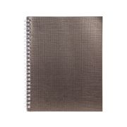 Тетрадь 96л.кл.гребень Hatber, «Metallic Коричневая»,бумвинил