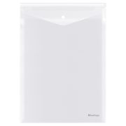 Папка-конверт на кнопке Berlingo «No Secret», А4, 200мкм, вертикальная, прозрачная