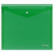Папка-конверт на кнопке Berlingo «No Secret», А5+, 200мкм, зеленая