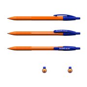Ручка шариковая автомат. Erich Krause R-301 Matic Orange СИНЯЯ 0.7мм