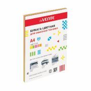 Бумага цветная, А4, 80г, deVente 5 цветов, неон, 20л.