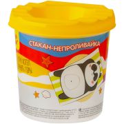 Стакан-непроливайка Мульти-Пульти «Панда» (полный 250мл, до уровня 50мл), с рисунком