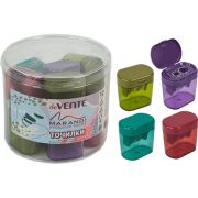 Точилка пластиковая deVente «Marandi» 2 отверстия, с контейнером