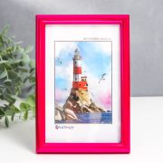 Фоторамка пластик «Палитра» 10x15 см, пурпурный металлик