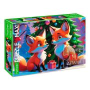 Пазл MAXI 15 эл. А4 Hatber-ECO «Милые лисички»