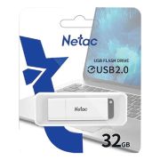 Флеш-диск 32GB NETAC U185, USB 2.0, белый