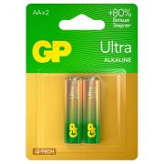 Батарейка GP Ultra G-Tech AA (LR6) алкалиновая, КОМПЛЕКТ 2ШТ.