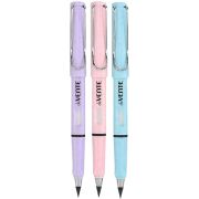 Карандаш чернографитный ВЕЧНЫЙ deVente «Perpetum Pastel» HB, пластик, шестигранный, с ластиком, мета