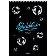 Альбом-SketchBook А4, 20л, Hatber «Мыльные пузыри», гребень, нелинованный, обложка мелованный картон