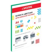 Бумага цветная, А4, 80г, deVente зеленая, интенсив, 50л.