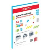 Бумага цветная, А4, 80г, deVente синяя, интенсив, 50л.