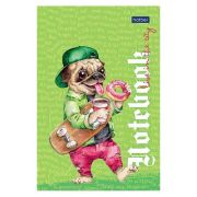 Блокнот А6 40л.кл.склейка, Hatber, «Мопс_LIFE», глянц. лам