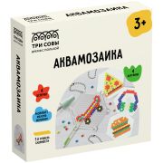Аквамозаика ТРИ СОВЫ «Главный герой», набор инструментов, трафареты, картонная коробка 12*12см