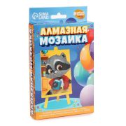 Алмазная мозаика с частичным заполнением на подставке для детей «Енотик», 10 х 15 см