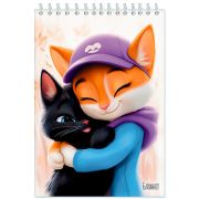 Блокнот А5 48л.кл.гребень,лам.карт.обл.КТС, «Обнимашки»
