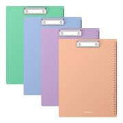 Клипборд А4 Erich Krause Matt Pastel Bloom пластик 1.3мм, ассорти, шкала 30см