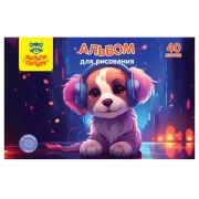 Альбом для рисования 40л., А4, на гребне Мульти-Пульти «Мой трек»