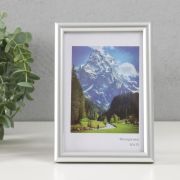 Фоторамка пластик «Радуга» 10х15 см, серебро матовое