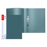 Папка на 2 кольцах А4 deVente «Daily» 20мм, 600мкм, карман, серая, песок