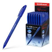 Ручка шариковая Erich Krause «U-109 Original Stick&Grip» СИНЯЯ 1мм, игла, грип