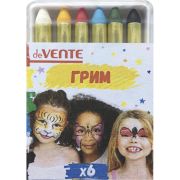 Мелки д/грима лица и тела deVente 6цв., бл
