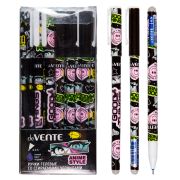 Ручка гел.пиши-стирай deVente «Anime Style» 0.5мм, с ластиком, 2 диз., синяя