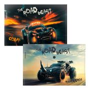 Папка-конверт на кнопке А4 Erich Krause «Road Beast», 160мкм, пластик, ассорти