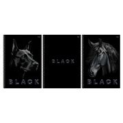 Тетрадь 80л., А4, клетка, на гребне BG «Just black», soft-touch ламинация, выб. лак