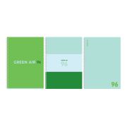 Тетрадь 96л., А4, клетка, на гребне BG «Green air», матовая ламинация
