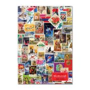 Блокнот А4 80л.кл.сшивка,тв.обл.Hatber, «Марки СССР» 5-цв. блок, мат. ламинация
