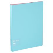 Папка на 4 кольцах Berlingo «Haze» А4, 24мм, 600мкм, D-кольца, с внутр. карманом, голубая, софт-тач