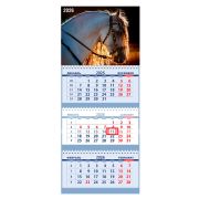 Календарь квартальный 2026г. 3 гребня, 3 блока, Attomex Андалузский жеребец