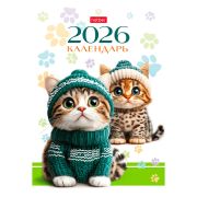 Календарь настольный - домик 2026г. гребень 105*160, Hatber Стандарт Мур-Мур