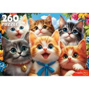 Пазл 260 эл. Рыжий Кот «СЕЛФИ ОЧАРОВАТЕЛЬНЫХ КОТЯТ»