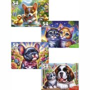 Пазл 54 эл. Рыжий Кот «КОТЯТА С ЩЕНКАМИ»