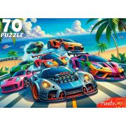 Пазл 70 эл. Рыжий Кот «КРУТОЙ ВИРАЖ У ОКЕАНА»