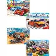 Пазл 12 эл. Рыжий Кот «КРУТОЙ ВИРАЖ № 9», 175*130мм