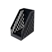 Лоток вертикальный для бумаг BRAUBERG ULTRA увеличенная ширина, 250х160х290 мм, черный