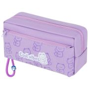 Пенал ЮНЛАНДИЯ ЮНИОР, 2 отделения, «Cool vibes», 21х9х8 см