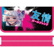 Пенал 1 отделение на молнии ПЧЕЛКА «ДЕВУШКА С УШКАМИ», 190*90мм